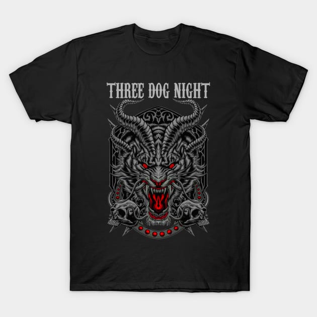 THREE DOG NIGHT BAND MERCHANDISE T-Shirt by Rons Frogss